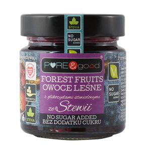 Dżem Mus owoce leśne ze stewią bez dodatku cukru Pure&Good 200 g