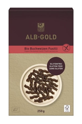 Makaron gryczany razowy świderki  bezglutenowy BIO 250g 
