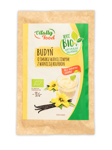 Budyń waniliowy z wanilią bourbon bez cukru - Vitaly Food BIO 38g