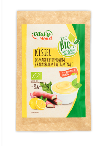 Kisiel cytrynowy bez cukru Vitally Food BIO 38 g