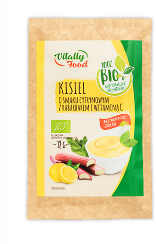 Kisiel cytrynowy bez cukru Vitally Food BIO 38 g