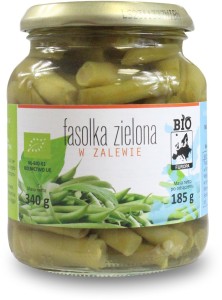 Fasolka zielona w zalewie BIO 340g/185g