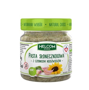  Pasta ze Słonecznika z czosnkiem niedźwiedzim bezglutenowa 180g