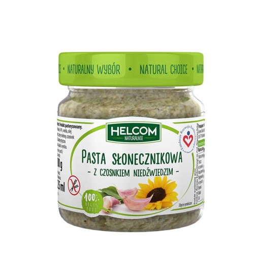  Pasta ze Słonecznika z czosnkiem niedźwiedzim bezglutenowa 180g