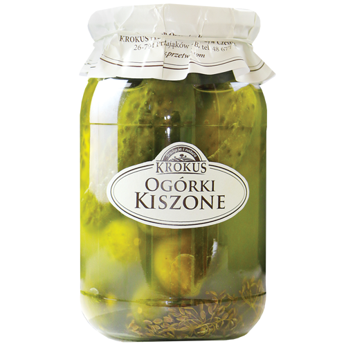 Ogórki kiszone tradycyjne 810g/450g  KROKUS