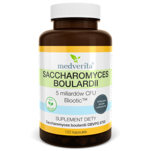 Saccharomyces Boulardii Biootic™  5 mld CFU 120 kapsułek/46,8g Medverita