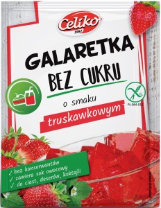 Galaretka truskawkowa bez cukru bezglutenowa 14g
