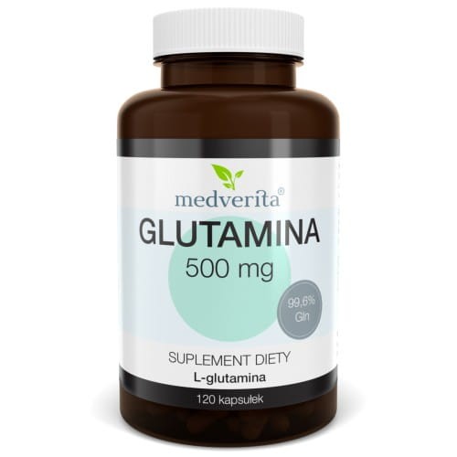 Glutamina 500mg 120 kaps/72g Medverita