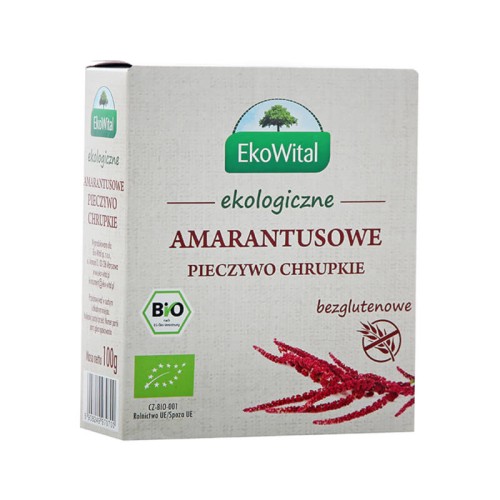 Pieczywo chrupkie z amarantusem bezglutenowe bez cukru BIO 100 g