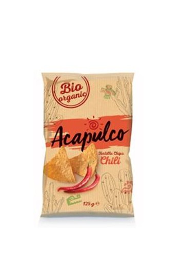 Nachosy Chili BIO Acapulco 125g