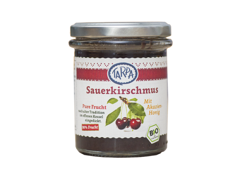 Powidła Premium z wiśni BIO 220 g Tarpa z dodatkierm miodu akacjowego