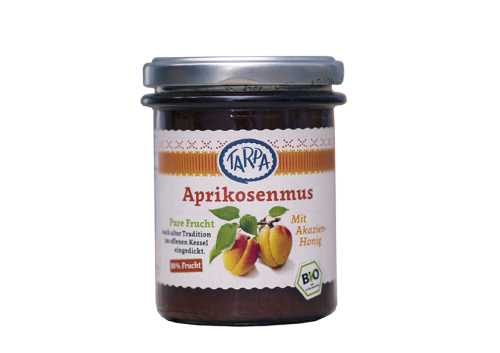 Powidła Premium z moreli BIO 210 g Tarpa z dodatkierm miodu akacjowego