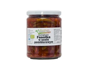 Fasolka szparagowa w sosie pomidorowym BIO 500 g Jacentowska Piwniczka