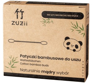 Patyczki do uszu bambusowe 100 sztuk Zuzii