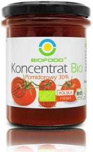 Koncentrat pomidorowy 30% bezglutenowy BIO 200g BioFood