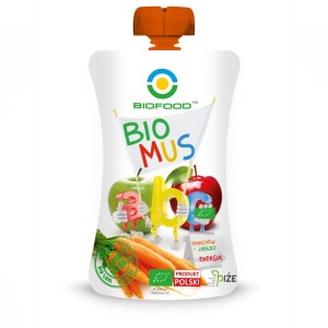 Mus jabłko marchew bez cukru BIO 90 g BioFood