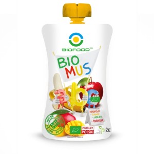 Mus mango banan jabłko bez cukru BIO 120 g BioFood