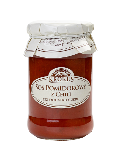 Sos pomidorowy z chilli bez cukru 340g  KROKUS