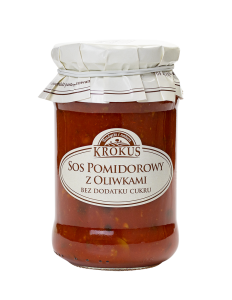 Sos pomidorowy z oliwkami bez cukru 340g KROKUS