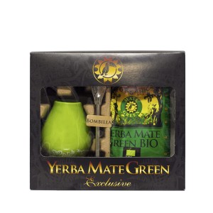 Herbata Yerba Mate  ZESTAW - matero+bombilla BIO 400g