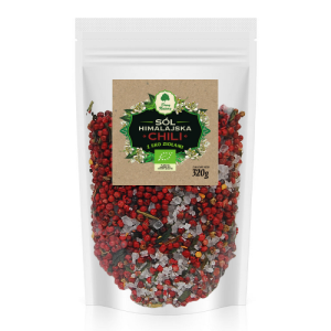 Sól himalajska z chili i ziołami uzupełniacz BIO 320 g