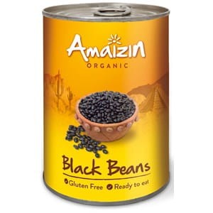Fasolka czarna w zalewie bezglutenowa BIO 400 g AMAZIN