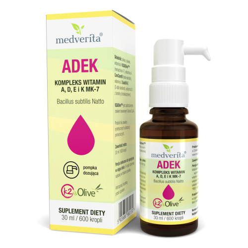 Witamina ADEK 30ml 600 kropli Medverita