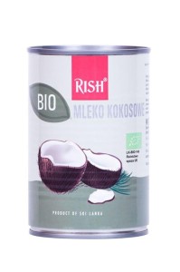 Krem kokosowy 17% tłuszczu (mleczko kokosowe) BIO 400 ml Rish