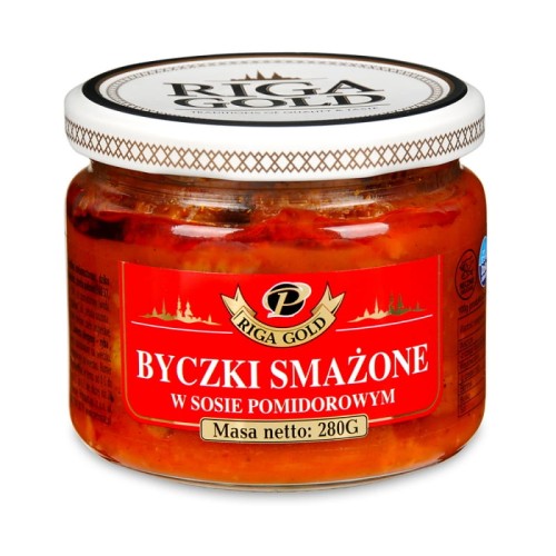 Byczki smażone w sosie pomidorowym 280g Riga Gold szkło