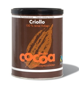Kakao Criollo w proszku bezglutenowe BIO 250g Becks Cocoa Fair Trade