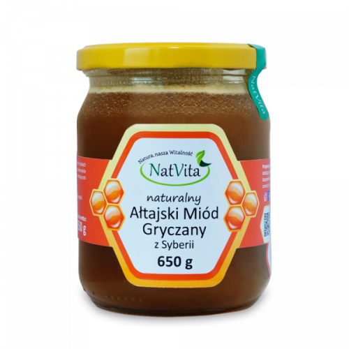 Miód Ałtajski gryczany z Syberii 650 g