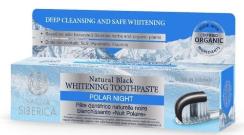 Pasta do zębów wybielająca z węglem aktywnym POLAR NIGHT  ECO 100 g