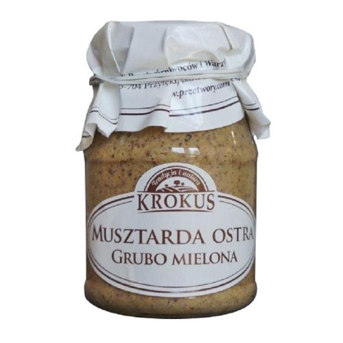 Musztarda ostra grubo mielona 180 g KROKUS