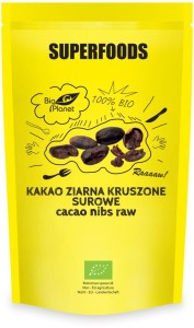 Kakao ziarno kruszone surowe RAW 50% tłuszczu BIO 250 g