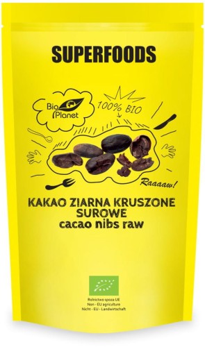 Kakao ziarno kruszone surowe RAW 50% tłuszczu BIO 250 g