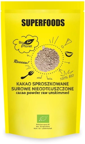 Kakao sproszkowane surowe nieodtłuszczone BIO RAW 150g Bio Planet