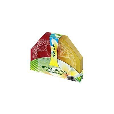 Mydło ręcznie robione tropical z naturalną gąbką do masażu 80 g