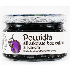 Powidła śliwkowe z rumem bez cukru 270 g