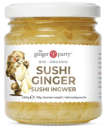 Imbir marynowany do sushi BIO 190g/118g Ginger People