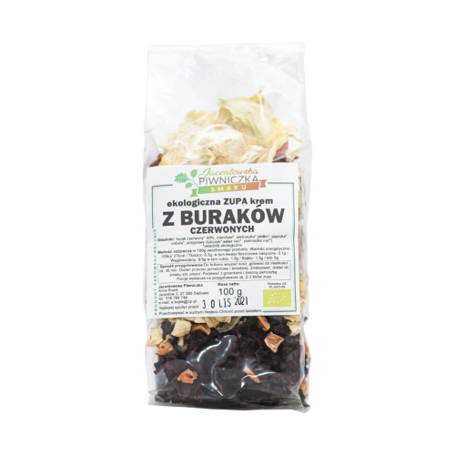 Zupa krem z buraków czerwonych  BIO 100 g Piwniczka Jacenetowska