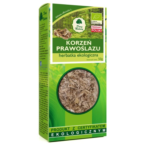 Herbatka prawoślaz korzeń pocięty BIO 50 g.jpg