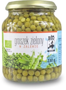 Groszek zielony BIO 350g/230g