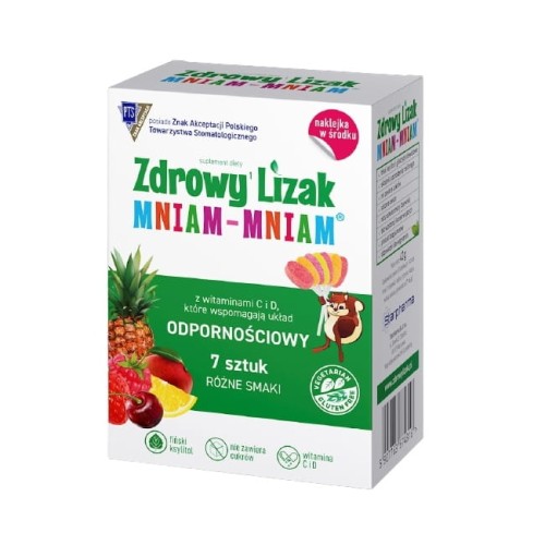 Zdrowy lizak odpornościowy 7 sztuk rózne samki 42 g.jpg