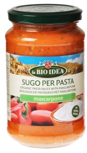 Sos pomidorowy z mascarpone BIO 340 g La Bio Idea