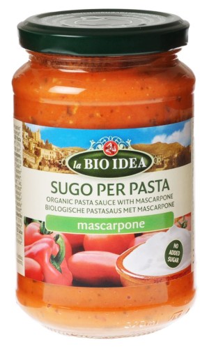 Sos pomidorowy z mascarpone BIO 340 g La Bio Idea