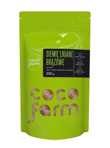 Len brązowy (siemię lniane) 300g bezglutenowe CocoFarm