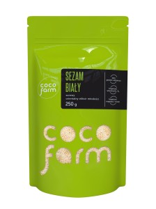 Sezam łuskany biały 250g bezglutenowy Coco Farm