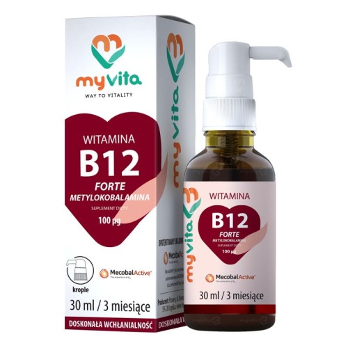 Witamina B12 metylokobalamina krople 30 ml MyVita