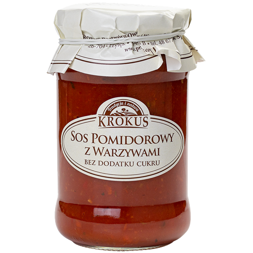 Sos pomidorowy z warzywami bez cukru 340g  Krokus