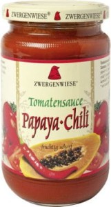  Sos pomidorowy wegetariański Papaya-Chili pikantny bezglutenowy BIO 350g